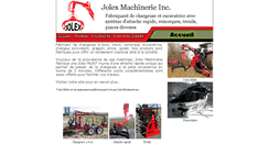 Desktop Screenshot of jolexmachinerie.com