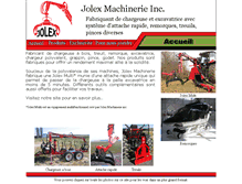 Tablet Screenshot of jolexmachinerie.com